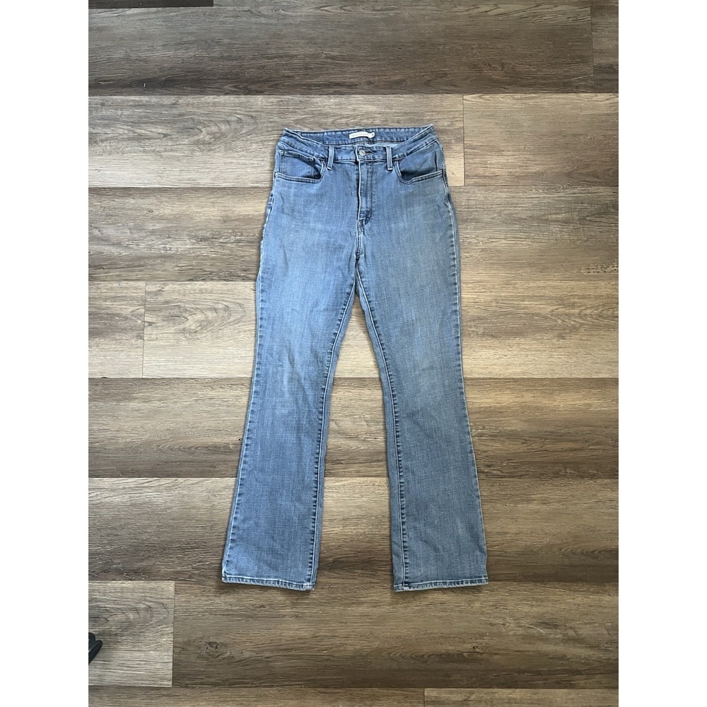 Levi's 725 High Rise Bootcut Jeans Women's Size 31 Light Wash Stretch Denim